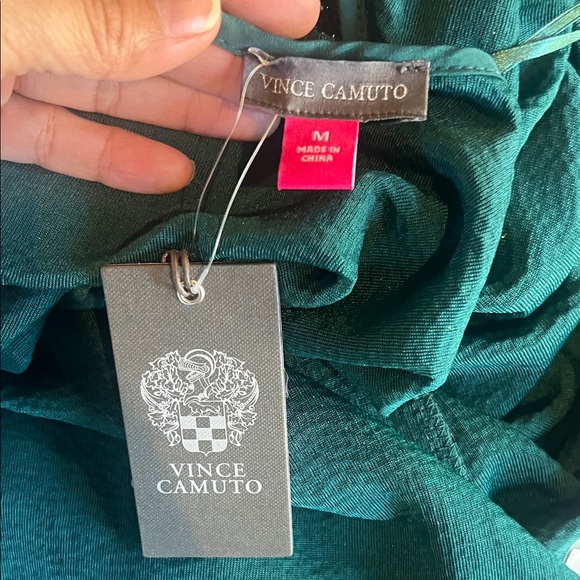 Vince Camino Sequin emerald green blouse - Picture 5 of 6